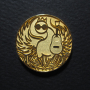 オリジナルデザインのコインの彫刻